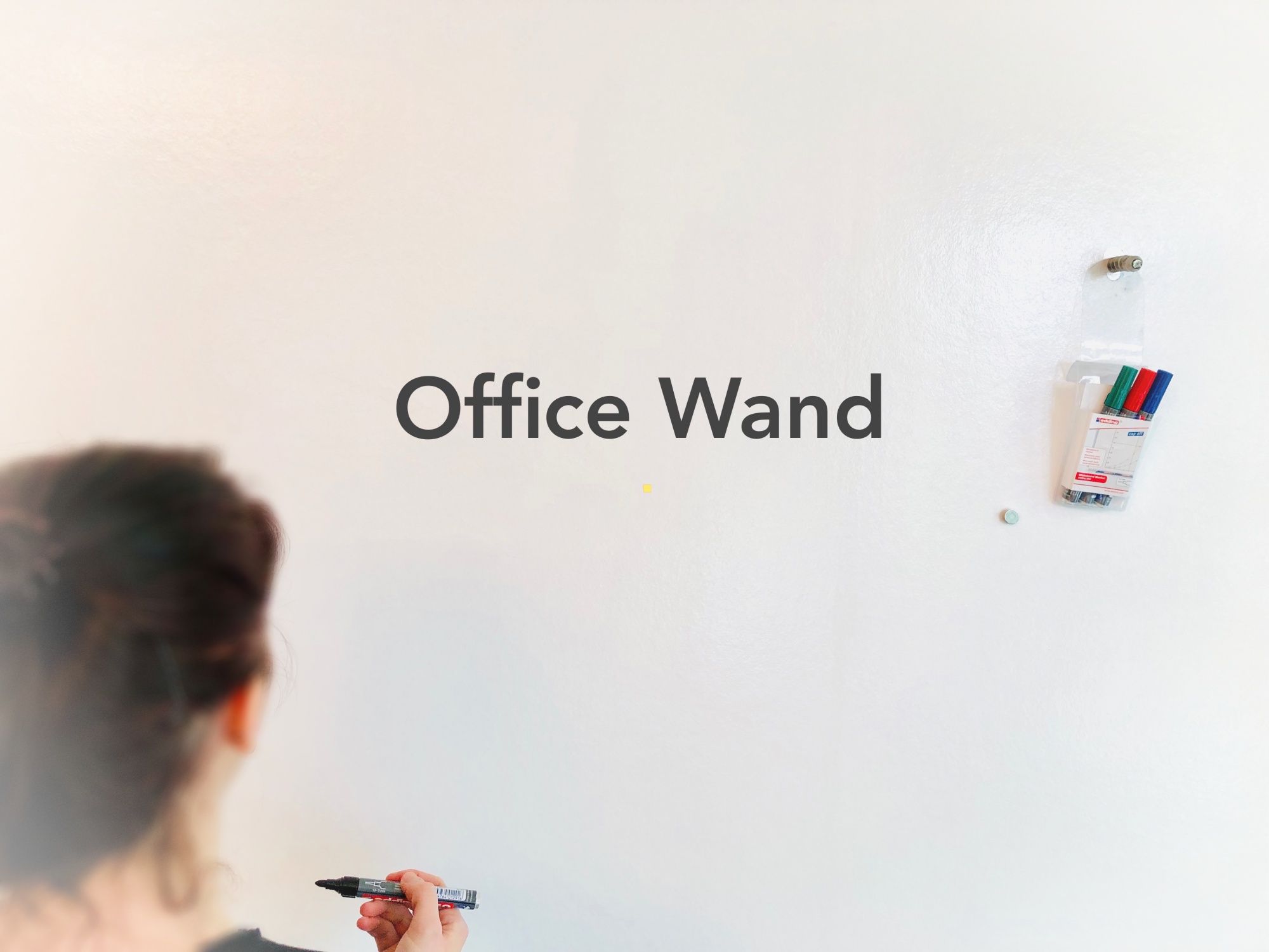Magnetische Whiteboard Wand für das Büro